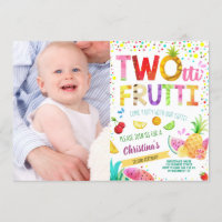 Twotti Frutti 2. Girl Geburtstag Custom Foto