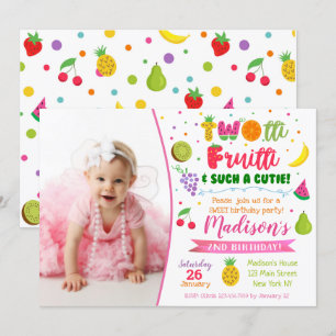 Twotti frutti 2. Party Einladung
