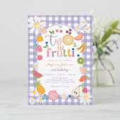 Twotti Frutti 2nd Birthday Invitation Einladung (Stehend Vorderseite)