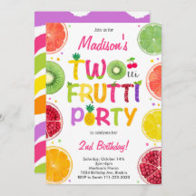 Twotti Frutti Birthday Einladung