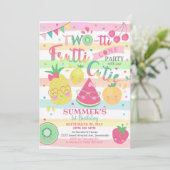 Twotti Frutti Einladung - 2. Geburtstag - Frucht (Stehend Vorderseite)