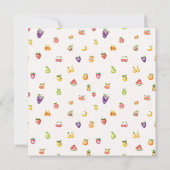 Twotti Frutti Fruit Thema Danke Karte (Rückseite)