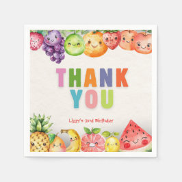 Twotti Frutti Fruit Thema Danke Serviette