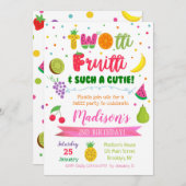 TWOtti Frutti Fruits Geburtstagsparty Einladungen (Vorne/Hinten)