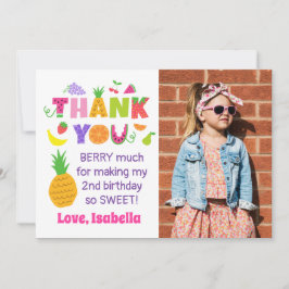TWOtti Frutti Geburtstag Foto Danke Karte