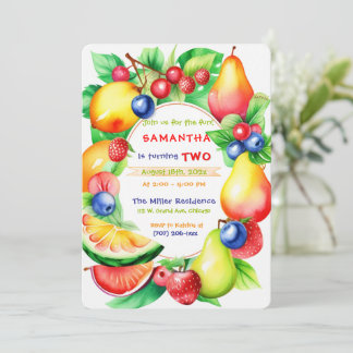 Twotti Frutti Geburtstagsgeschenk Einladung