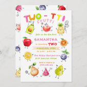 Twotti Frutti Geburtstagsgeschenk Einladung (Vorne/Hinten)