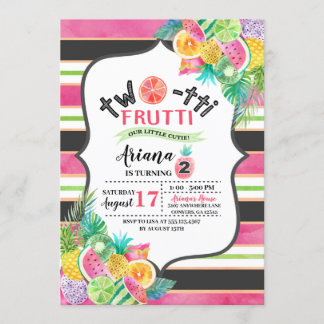 Twotti Frutti Kindergeburtstag Einladung