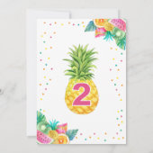 Twotti Frutti Kindergeburtstag-Einladung Einladung (Rückseite)