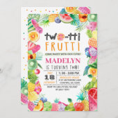 Twotti Frutti Kindergeburtstag-Einladung Einladung (Vorne/Hinten)