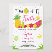 Twotti Frutti Party Sommer 2. Geburtstag Einladung (Vorderseite)
