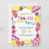 TWOtti Frutti Party Sommer Obst Süsse Wende 2 Einladung (Vorderseite)