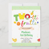 TWOtti Frutti zum Geburtstag Einladung (Vorderseite)