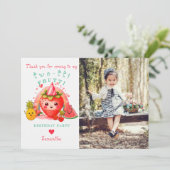 TWOTTI Tutti Frutti Sommer Frucht Kinder Kinder 2. Dankeskarte (Stehend Vorderseite)