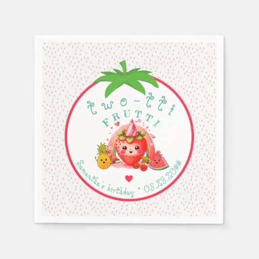 TWOTTI Tutti Frutti Sommer Frucht Kinder Kinder 2. Serviette (Vorderseite)