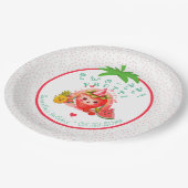 TWOTTI Tutti Frutti Summer Fruit Girl 2. Geburtsta Pappteller (Schrägansicht)