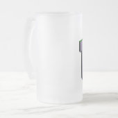 TWSS mattiertes Bier Stein Mattglas Bierglas (Vorderseite Links)