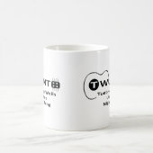 TWUNT Logo mit Wörtern Kaffeetasse (Mittel)