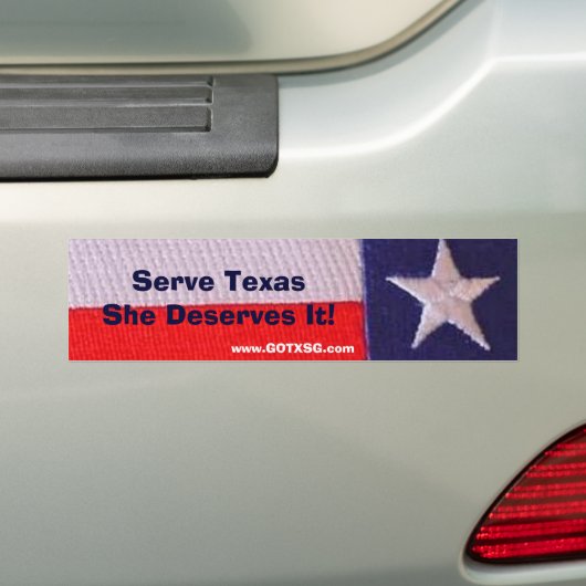 tx Flagge Aufschlag Texas verdient sie ihn Autoaufkleber (Auf Auto)