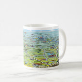 TX Hill Country Cartoon Karte Kaffeetasse (VorderseiteRechts)