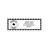 TX Notary Public Self-Injection-Kautschuk-Briefmar Permastempel (Design)