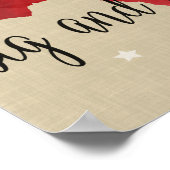 TX - Sterne auf Nachtplakaten Poster (Ecke)