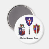 TXSG Medical Response Group Magnet (Vorderseite/Rückseite)