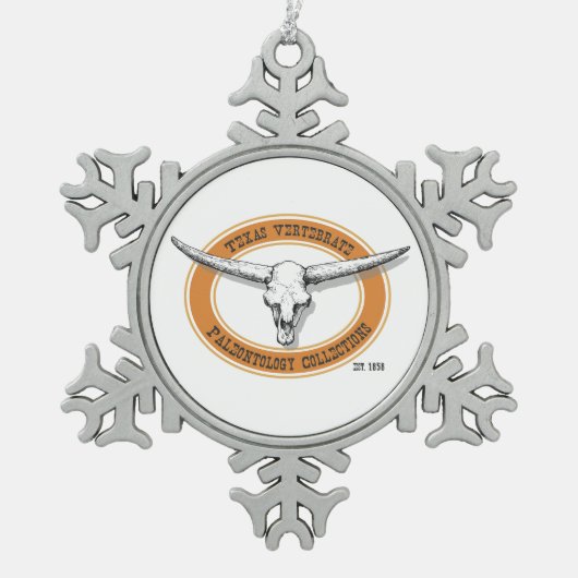 TXVP-Verzierung Schneeflocken Zinn-Ornament (Vorderseite)