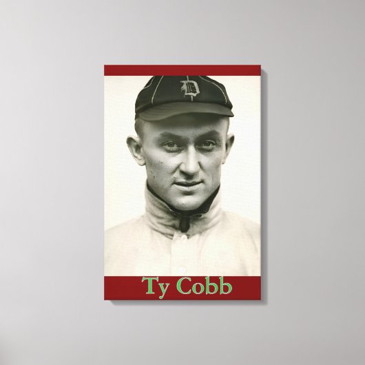 Ty Cobb Canvas Print Leinwanddruck (Vorderseite)