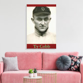 Ty Cobb Canvas Print Leinwanddruck (Insitu (Wohnzimmer))