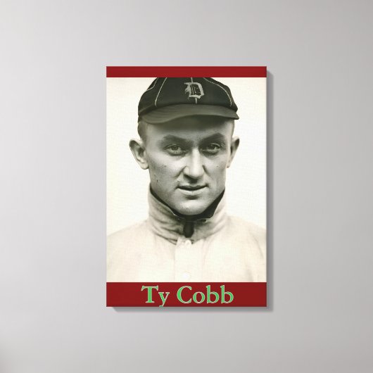 Ty Cobb Canvas Print Leinwanddruck (Vorderseite)