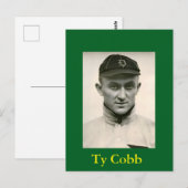 Ty Cobb Postcard Postkarte (Vorne/Hinten)