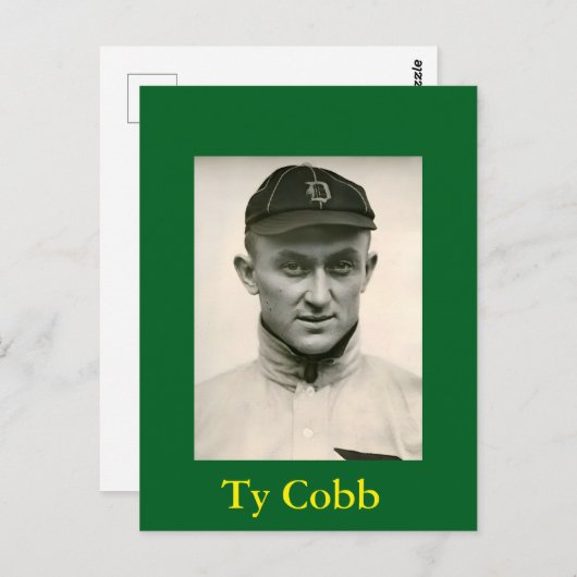 Ty Cobb Postcard Postkarte (Vorne/Hinten)