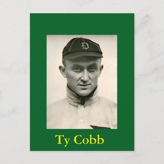 Ty Cobb Postcard Postkarte (Vorderseite)