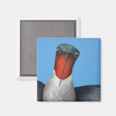 Ty, ein Ruby Throated Hummingbird Magnet (Vorderseite/Rückseite)