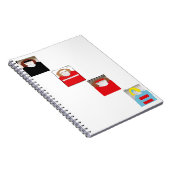 "Ty, Gabriel, John James und Nick" Zeichnend Notizblock (Rechte Seite)