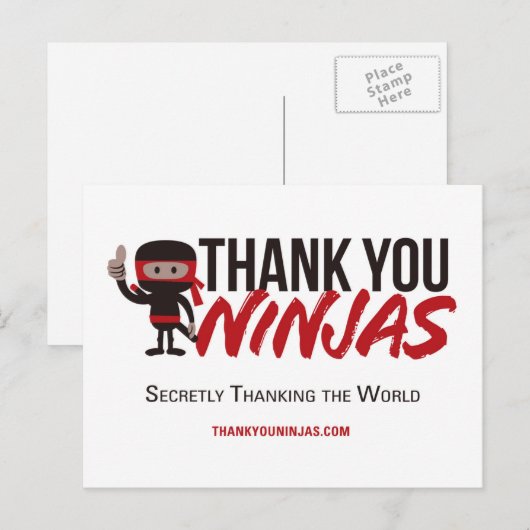 TY Ninjas Postkarten (Vorne/Hinten)