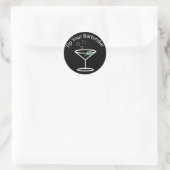 TYB Martini-Logo Runder Aufkleber (Tasche)