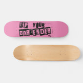 TYB Pink Punker Skateboard (Horizontal)