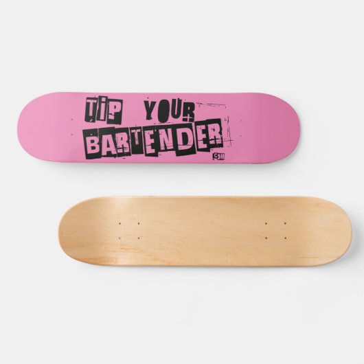 TYB Pink Punker Skateboard (Horizontal)