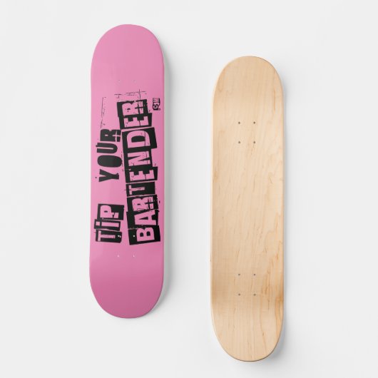 TYB Pink Punker Skateboard (Vorderseite)