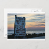 Tybee Beach Savannah, GA Postkarte (Vorne/Hinten)