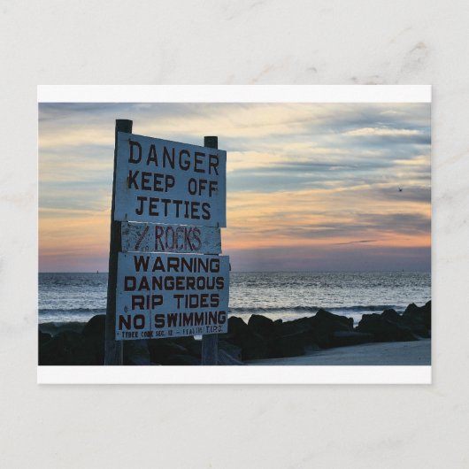 Tybee Beach Savannah, GA Postkarte (Vorderseite)