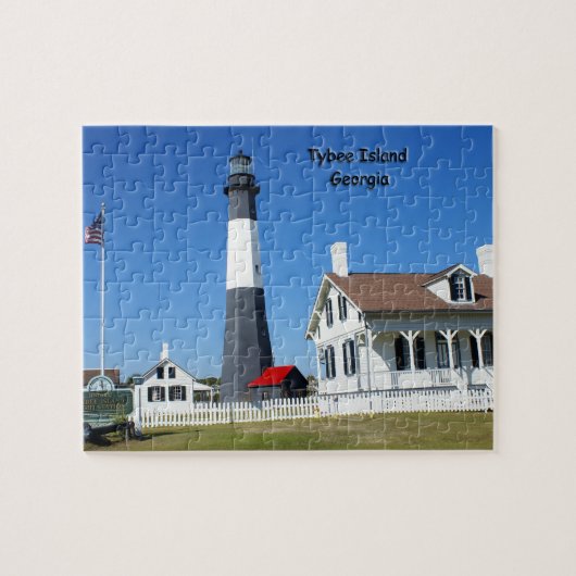Tybee Insel-Leuchtturm Puzzle (Horizontal)