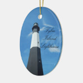 Tybee Insel-Leuchtturmverzierung Keramik Ornament (Links)