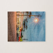 tybee Inselstadtsavannegeorgia-Ozean-Abend h Puzzle (Horizontal)