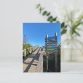 Tybee Island 15th Street Beach Postkarte (Stehend Vorderseite)