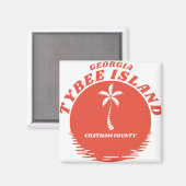 Tybee Island Chatham Landkreis Georgia Magnet (Vorderseite/Rückseite)