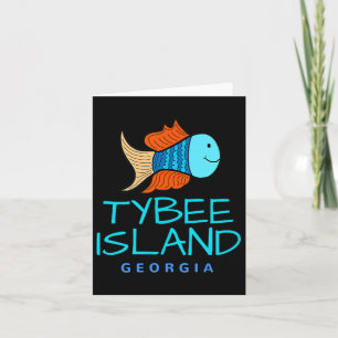 Tybee Island , Fish Vacation Tybee Georgia Shirt Karte