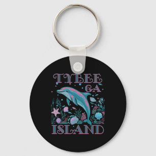 Tybee Island Ga Delfinliebhaber Farbiger Strand So Schlüsselanhänger